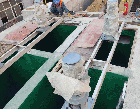 ***暢電鍍廢水處理工程現(xiàn)場